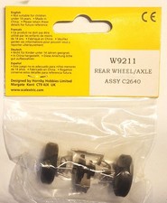 scalextric 1/32 W9211 REAR Axle / Wheel Assy C2640/ Spare Parts / NEW / B2