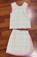 Hannah Kate- Ric Rac Sydney Top  Skort 2 piece outfit size 10