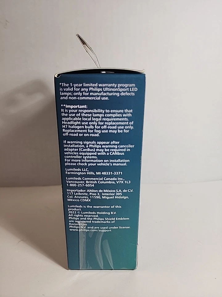 LED PHILIPS UltinonSport H7 Foto 2 de 4