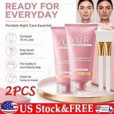 2PCS YURI Korean Beauty Collagen Night Wrapping Mask 75ml Hydrating Mask~20%OFF