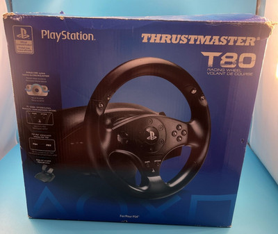 Thrustmaster T80 Racing Steering Wheel & Pedals PS5 PS4 PS3 PC Gaming Simulator