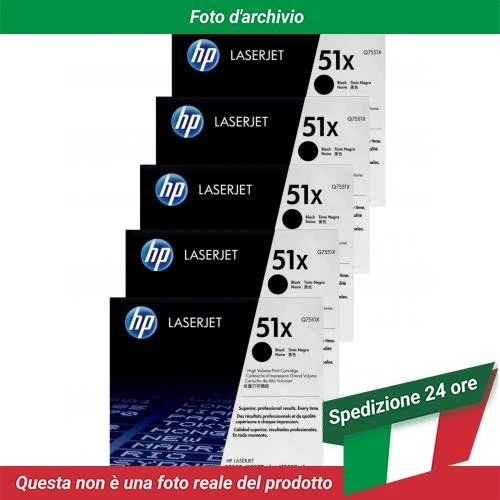 Q7551X HP 51X Toner Black 5 Pack