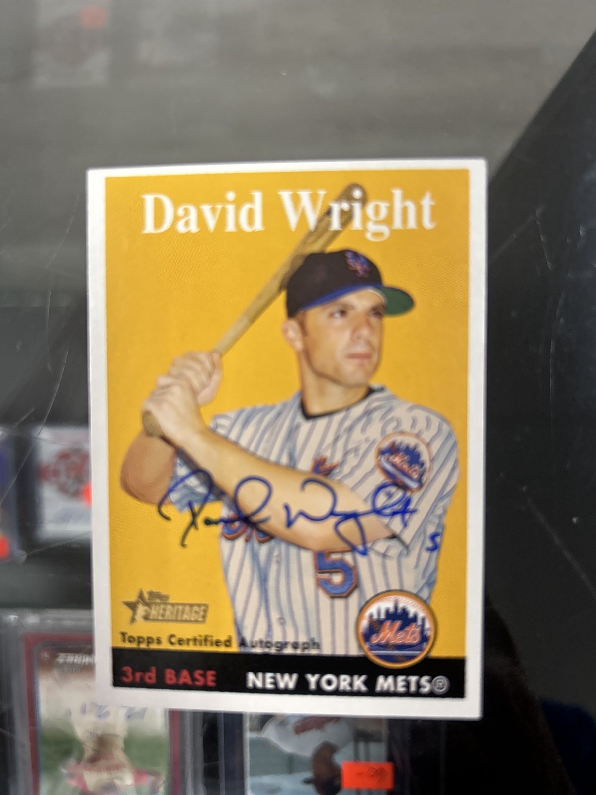 2007 Topps Heritage Real One Autograph David Wright Mets ROA-DW