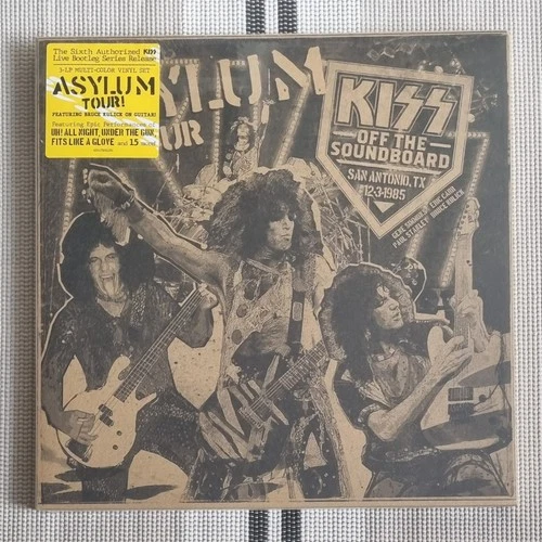 KISS Off The Sound Board San Antonio 1985 3 LP Coloured Vinyl SEALED