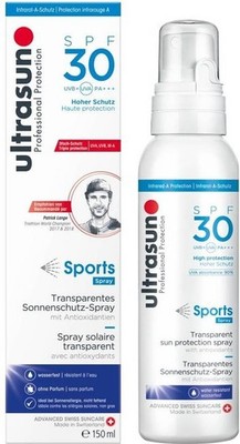 ULTRASUN LSF 30 Transparent Sonnenschutz SPORT SPRAY 150ml Wasserfest