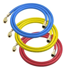 2025 Upgrade 22985 Plus II Manifold Hose Set 72" Low Loss Standard 1/4" FL  