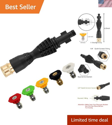 #ad #ad Lightweight PA66 Pressure Washer Adapter Kit 5 Essential Spray Nozzles Included $39.99
