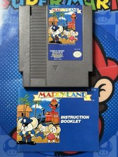 Mappy-Land For Nintendo NES 1989 Authentic Game Cartridge W/ Manual