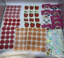 Lot of 18 Sheets- Vintage 80s School Stickers