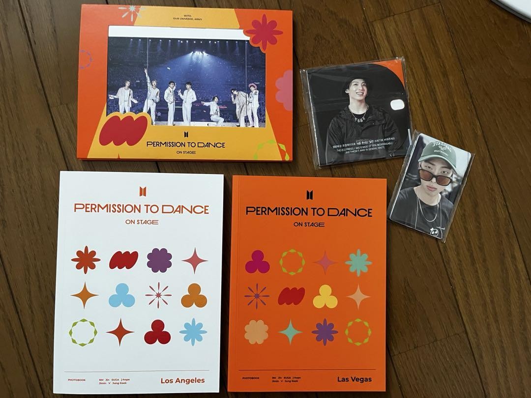 BTS Permission To Dance On Stage LA Photobook Sticker Set with Jungkook Photo Card