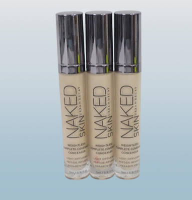 URBAN DECAY NAKED SKIN CONCEALER FAIR WARM 0.16 OZ NWOB *LOT OF 3*