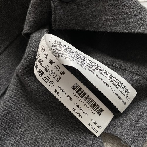 Cárdigan gris tejido algodón extrafino Massimo Dutti para hombre talla M/L - Imagen 8 de 12