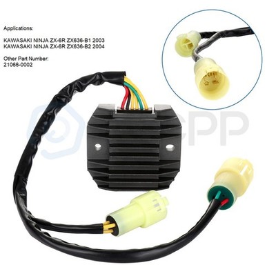 2Pcs Voltage Regulator Rectifier For Kawasaki Ninja ZX6R ZX636-B1 2003 12V