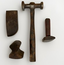 Vintage Auto Body Fairmont Hammer Dolly Set Of 4- T Toe Dolly Bumping Anvil