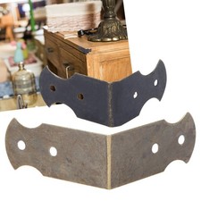 50PCS Wooden Case Corner Protector Jewelry Box Edge Cover Guard Bronze Tone