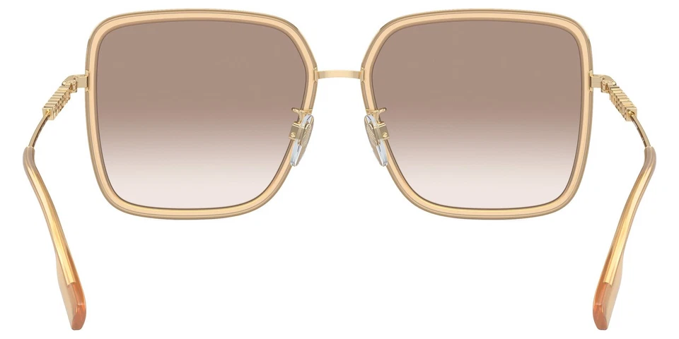 Nuevas gafas de sol cuadradas Burberry para mujer BE3145D 134913 beige ópalo/marrón 58 mm Foto 4 de 4