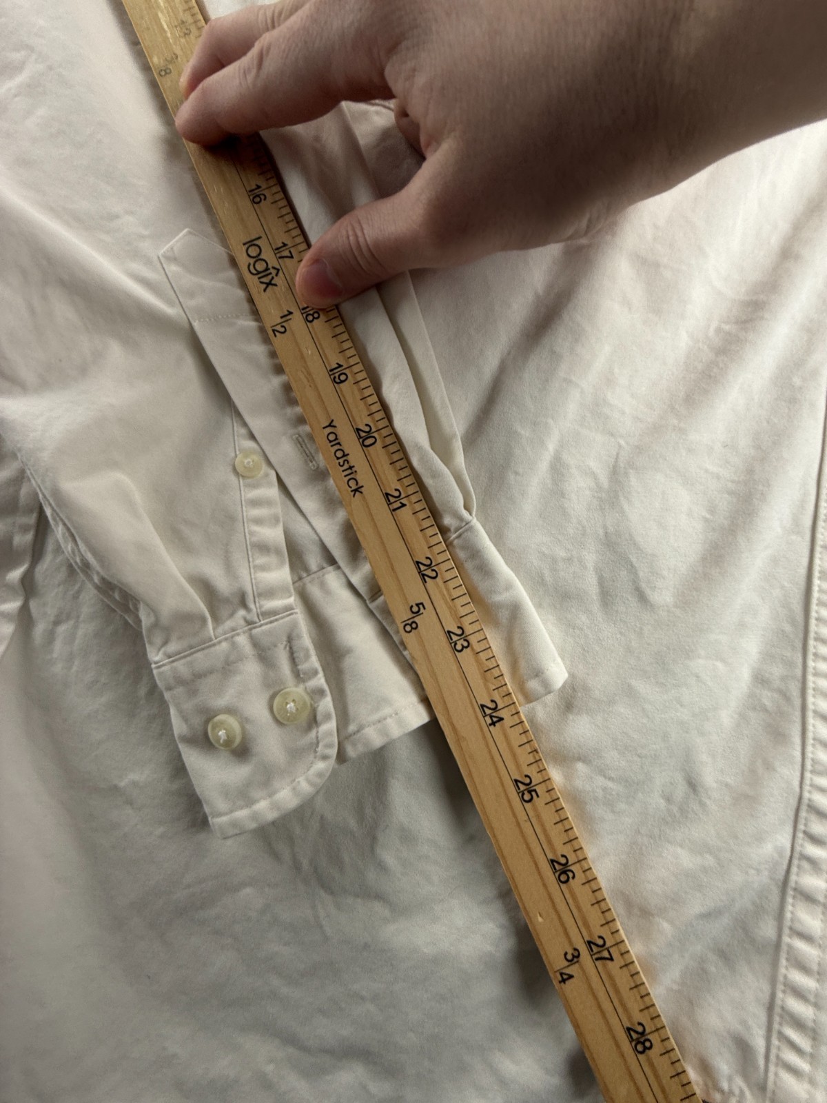 Faconnable Eggshell Button-Down Cotton Large Ivor… - image 14