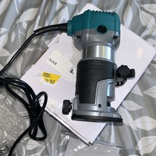 Anesty Palm Router Trimmer for Woodworking with 15pcs 6.35mm Router Bit Set New