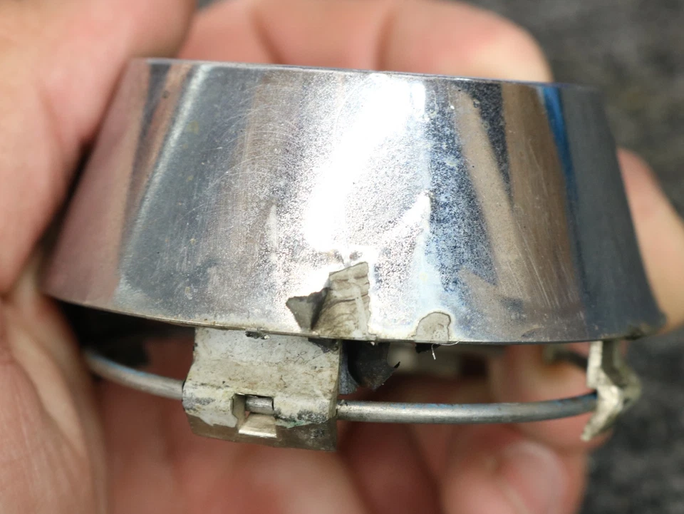 1998 - 2002 Lincoln Continental Oem Alloy Wheel Center Cap F80C-1A096-BC FLAWS Foto 2 de 4