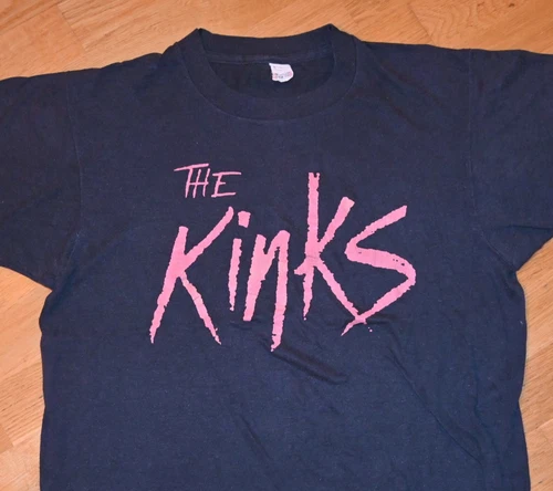 THE KINKS original Rare! Penn State 80's concert 1980s vintage concert t-shirt, vintage, single stitch, B+ condition