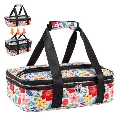 Double Decker Casserole Carrier Fits Pioneer Woman Kitchen Stuff & 9x13 Bakin...