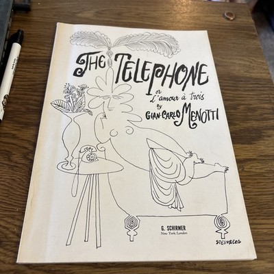 The Telephone L'Amour a Trois by Gian-Carlo Menotti VOCAL SCORE  G Schirmer