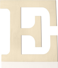 Wooden Letters 12 Inch E, 1/5 Inch Thick Large Wood Letters for Wall Decor
