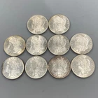 10 BU US 90% Silver Morgan $1's mixed dates L24691