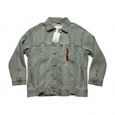 Pull&Bear Jeansjacke Herren Blau M Denimjacke Modejacke Neu mit Etiketten
