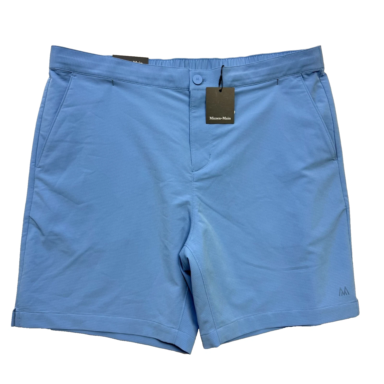 Mizzen+Main Mens Deck Short Provence Blue Elastic Waist Performance XXL NWT $98
