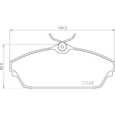 1x Bremsbelagsatz, Scheibenbremse BREMBO P 82 003 passend für TATA