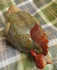 Decorative Ceramic Hen/ Rooster Figure Stoneware
