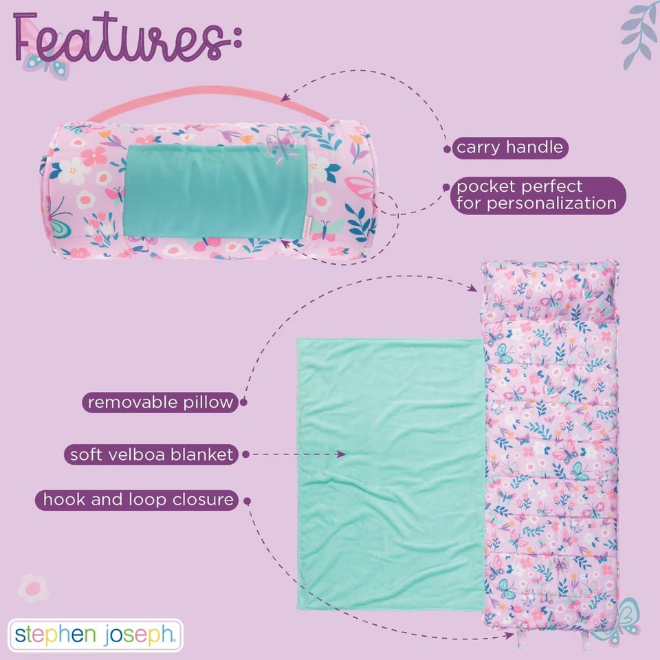 , Alfombra de siesta con estampado integral para niños pequeños con manta suave y almohada extraíble para B... Foto 4 de 4