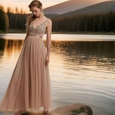 BHLDN Anthropologie Avery And Sequin Beach Sand Tones  (6,)
