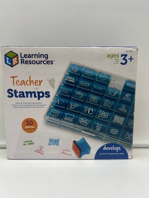 Learning Resources Lehrerstempel Stempelkoffer 30 Stempel ab 3 Jahren