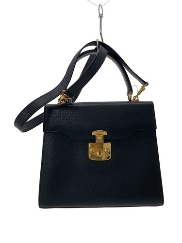 GUCCI Handbag Lady Lock BLK Plain