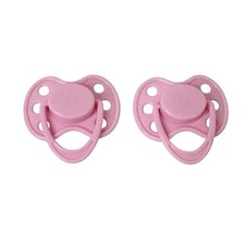 Magnetic Pacifier Dummy Soother for Reborn Baby Doll 2pc Pink