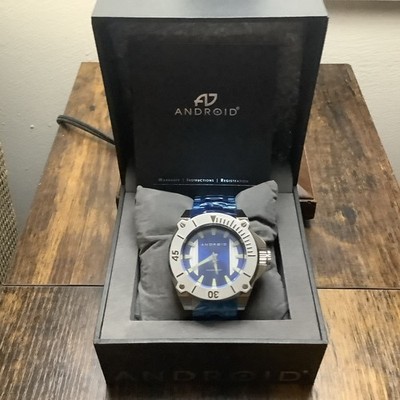 Android AD780 Silverjet Stainless 50mm Mens Watch Tuxedo Dial