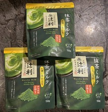 TSUJIRI Matcha Milk Uji Kyoto Green Tea Latte Powder 150g x3 Made in Japan