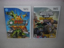 Lot of 2 Wii (Nintendo Activision) Monster Jam Urban Assault & Battalion Wars 2