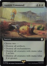 Austere Command Extended Art FOIL R Universes Beyond: Fallout 447 MTG