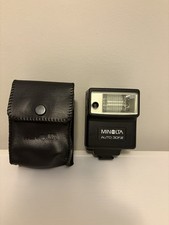 Minolta Auto 30FX Shoe Mount Flash With Case, Made in Japan, Untested