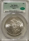 1887 P Morgan Silver Dollar CAC MS62 VAM-1i