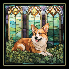 Corgi Dog Large Refrigerator Magnet