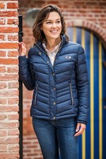 Baleno Jacket Ladies Juliet Quilted Lightweight Coat - Navy - Warm -casual-smart