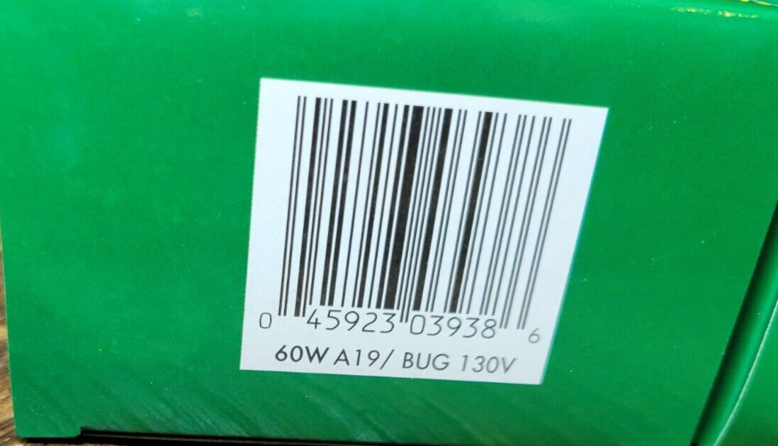 8 Satco Yellow Bug Light Bulbs 60 Watt Long Life Incandescent 130v Chase A-Bug