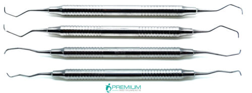 4 piezas nuevos instrumentos periodontales Gracey Curettes dentales 3/4, 5/6, 11/12, 13/14 - Imagen 2 de 4
