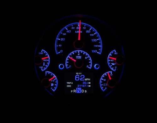 Sistema de calibre analógico Dakota Digital 61-66 Ford Pickup 66-77 Bronco HDX-66F-BRO-K - Imagen 7 de 17