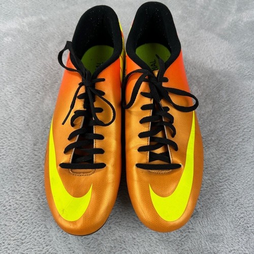 Nike Mercurial Victory IV FG Men 10.5 US Football Boots Orange Soccer 573873-778 - Picture 9 of 12