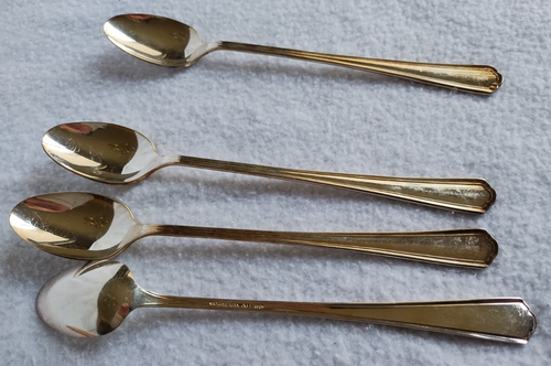 4 International Silver Victor's Cortland Silverplated Iced Tea Spoons See Pics - Picture 3 of 6